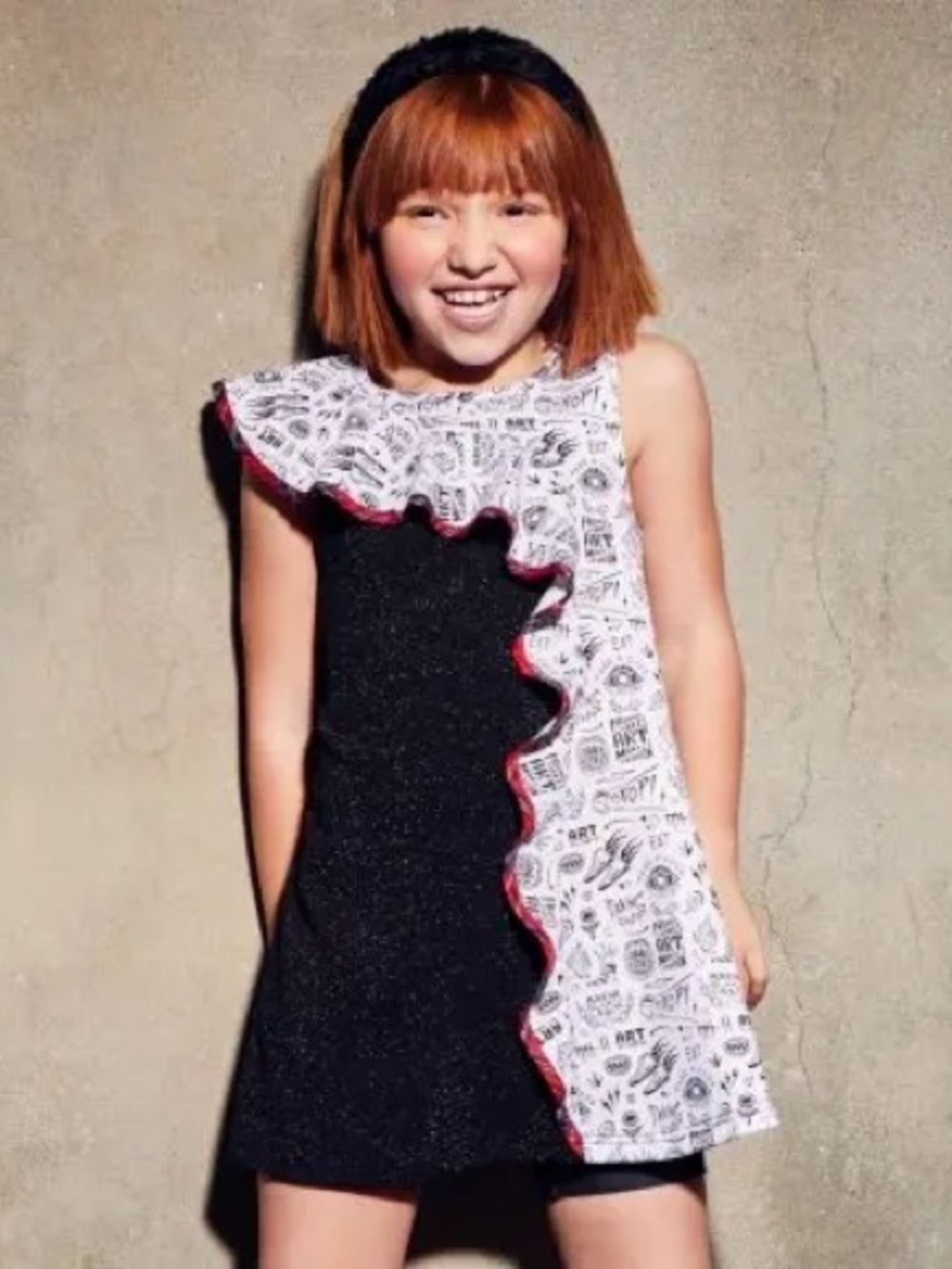 Disney Live Action Cruella Dress with Ruffle Detail Girl’s Size 9/10